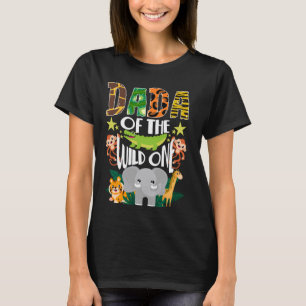 Dada Safari 1st Birthday Wild One Zoo Jungle Anima T-Shirt