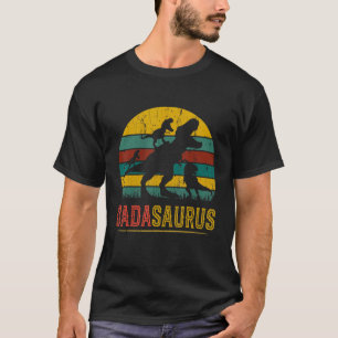 Dada saurus Rex Dada Dinosaur 3 three Kids Father' T-Shirt