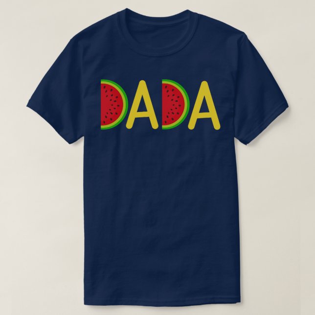 Dada Watermelon Father Fathers Day T-Shirt (Design Front)