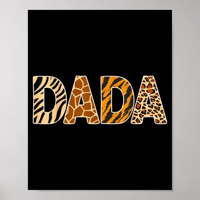 Dada Wild Animal Print Zebra Giraffe Tiger Leopard (Front)