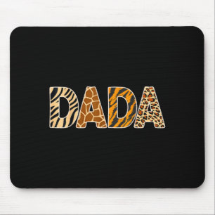 Dada Wild Animal Print Zebra Giraffe Tiger Leopard Mouse Pad