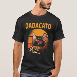 Dadacato Vintage Cat Dad Retro Father's Day Men Di T-Shirt