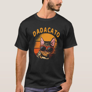 Dadacato Vintage Cat Dad Retro Father's Day Men Di T-Shirt