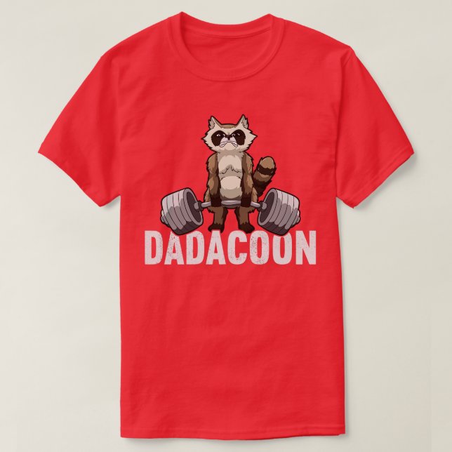 Dadacoon Racoon Dad Trash Panda Fathers Day  T-Shirt (Design Front)