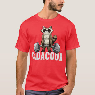 Dadacoon Racoon Dad Trash Panda Fathers Day  T-Shirt
