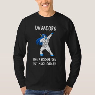 Dadacorn Dad Father's Day Cool Dabbing Unicorn Co T-Shirt