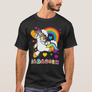 Dadacorn Fairy Tale Father's Day Daddy Papa Rainbo T-Shirt