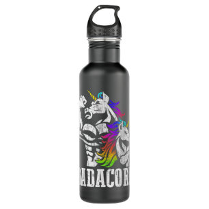Dadacorn Fathers Day Gift for Dad of Unicorn Daugh 710 Ml Water Bottle
