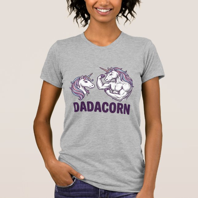 Dadacorn Funny Unicorn Dad Vector Shirt Design_1 (Front)