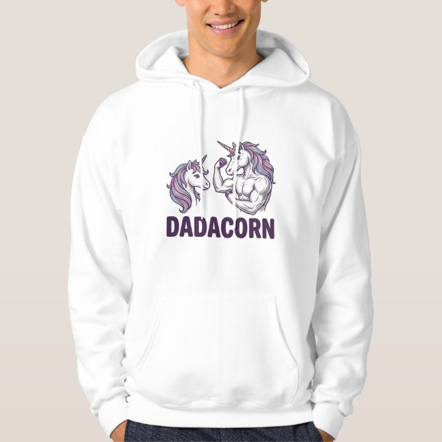 Dadacorn Funny Unicorn Dad Vector Shirt Design_1 (Front)