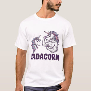Dadacorn Funny Unicorn Dad Vector Shirt Design_1