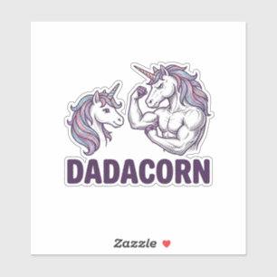 Dadacorn Funny Unicorn Dad Vector Shirt Design_1