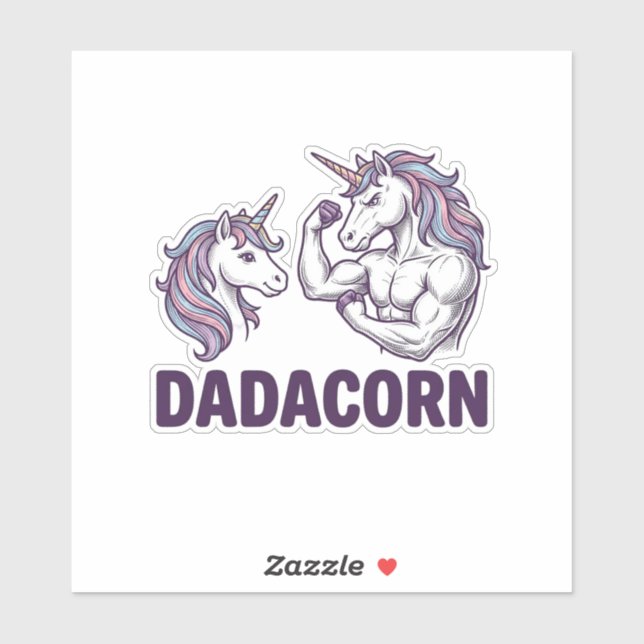 Dadacorn Funny Unicorn Dad Vector Shirt Design_1 (Sheet)