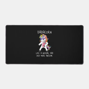Dadacorn Like A Dad Only More Awesome Flossing Uni Desk Mat