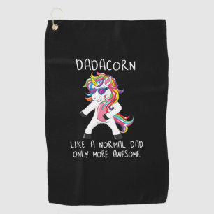 Dadacorn Like A Dad Only More Awesome Flossing Uni Golf Towel