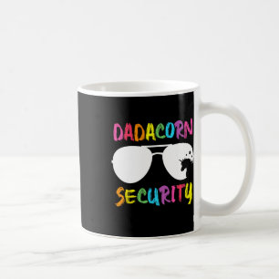 Dadacorn Security Unicorn Dad And Girl Papa Father Coffee Mug