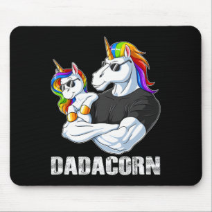 Dadacorn - Unicorn Dad and Ba Mouse Pad