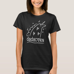 Dadacorn Unicorn Dad Family Matching Father's Day T-Shirt