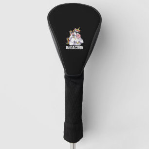 Dadacorn Unicorn Dad Father's Day Funny Rainbow Un Golf Head Cover