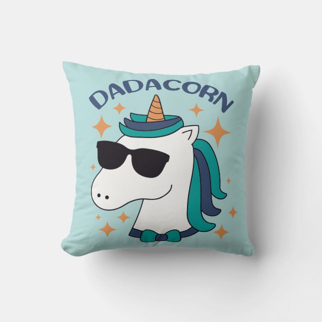 Dadacorn With Sunglasses Cushion (Front)