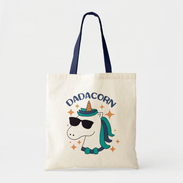 Dadacorn With Sunglasses Tote Bag (Front)