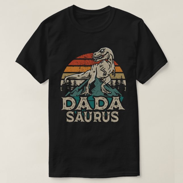 Dadasaurus Dinosaur Dad Dada Saurus Father's Day T-Shirt (Design Front)