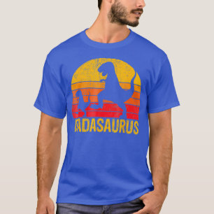 Dadasaurus T Rex And Babysaurus Funny Dinosaur T-Shirt