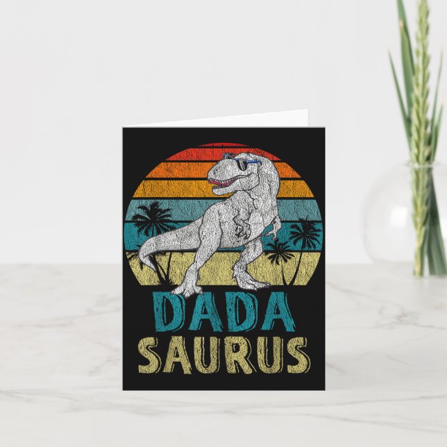 Dadasaurus T Rex Dinosaur Dada Saurus Family Match Card (Front)