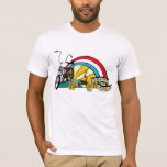 Dadawan beach bike T-shirt<br><div class="desc">Dadawan beach bike rainbow surf sunshine 80's t-shirt</div>