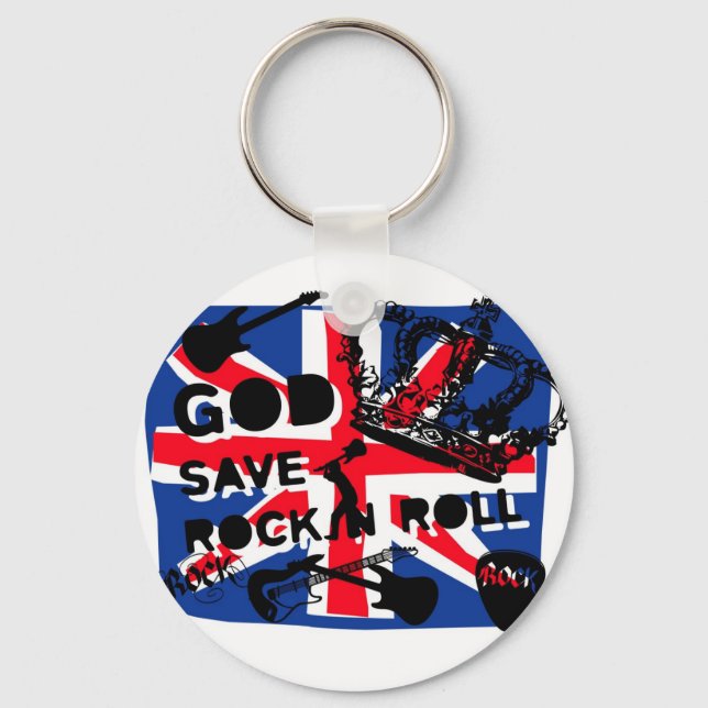 Dadawan God save Rock'n'Roll Key Ring (Front)