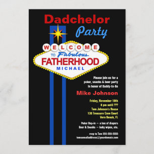 Dadchelor Party - Daddymoon Man Shower Invitations