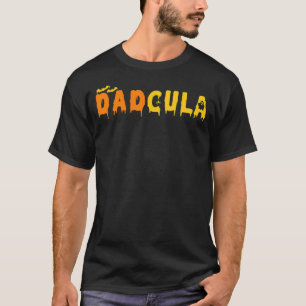 Dadcula Matching Halloween Dad Bats Dracula T-Shirt