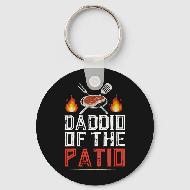 Daddio Of The Patio Bbq  Key Ring (Front)