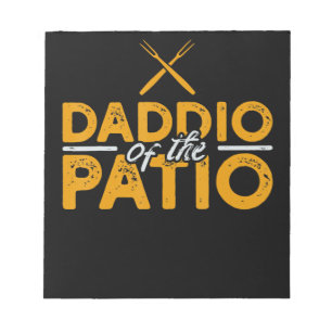 Daddio Of The Patio Funny Grill BBQ Notepad