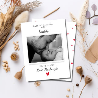 Daddy 1st Valentine's Day Baby Photo