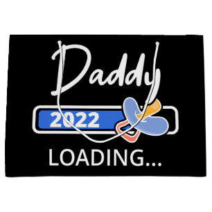 Daddy 2022 Loading I - Promoted To Dad Large Gift Bag