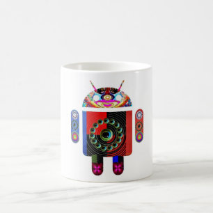 Daddy and Baby Android - Art101 by Navin Coffee Mug