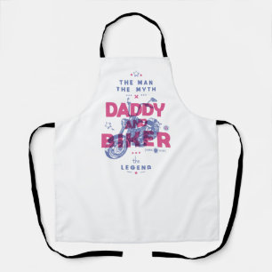 Daddy and biker the man the myth the legend apron