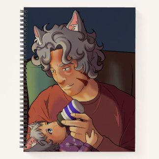 Daddy and Child 8.5 x 11 Notebook