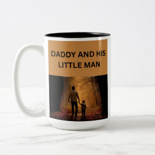 Daddy and his little man Two-Tone coffee mug