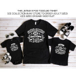 Daddy and Me Don't Make Me Call My Awesome Dad Toddler T-Shirt<br><div class="desc">Introducing our adorable matching daddy and me t-shirts, perfect for dads and their little princesses! Made from high quality cotton fabric, these t-shirts are soft, comfortable and perfect for any occasion. Available in a range of sizes including baby bodysuits, toddler tees and kids sizes, you and your little one can...</div>