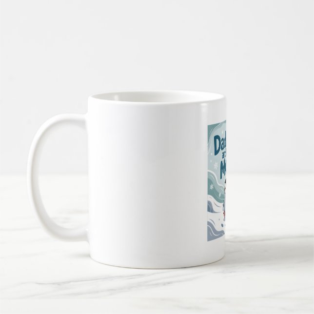 Daddy and Me - Emperor Penguins in Snow Coffee Mug (Left)
