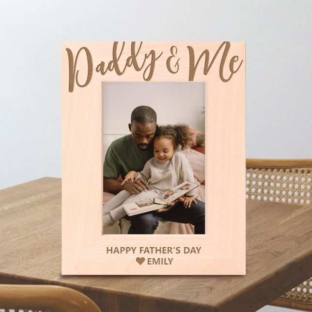 Daddy and Me Personalised Father's Day Etched Frames (Creator Uploaded)