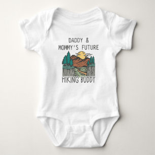 Daddy and Mummy's Future Hiking Buddy - Cute Hiker Baby Bodysuit