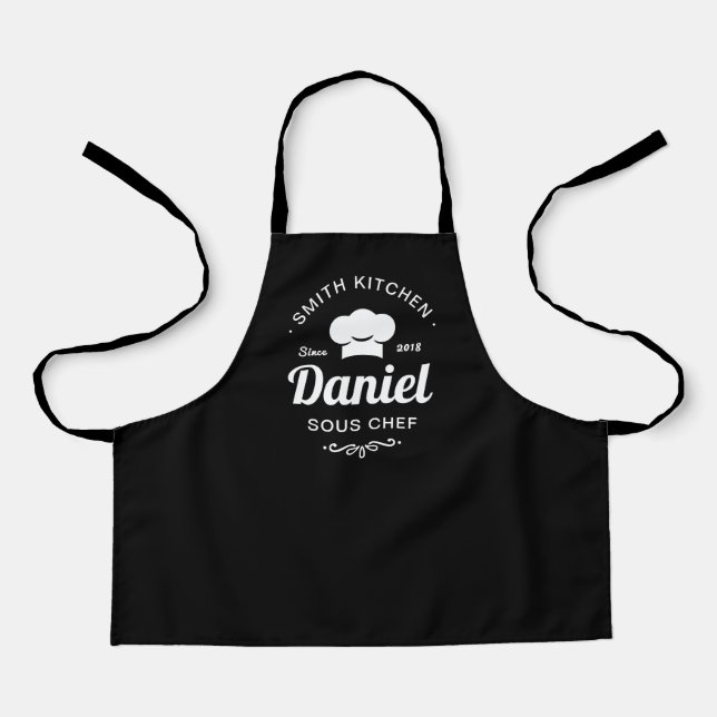 Daddy — Barbecue King Personalized BBQ Apron (Front)