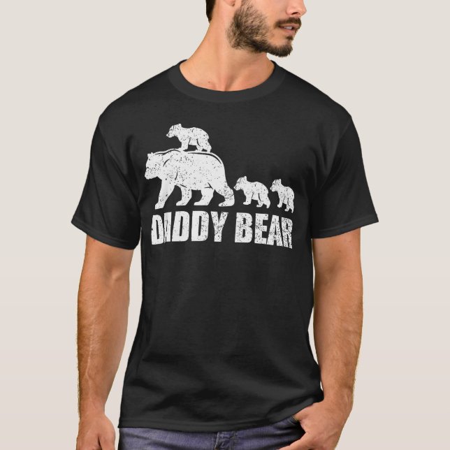 Daddy Bear 3 Cubs Daddy Bear 3 Dad T-Shirt (Front)