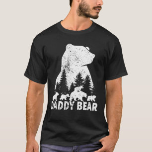Daddy Bear 4 Cubs Father Day Funny Daddy Bear 4 Ki T-Shirt