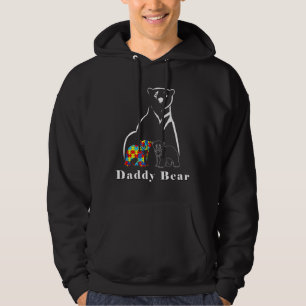 Daddy Bear Autism Awareness Day Hoodie