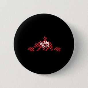 Daddy Bear Christmas 6 Cm Round Badge
