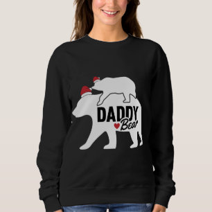 Daddy Bear Christmas Cute X-Mas Dad Son Daughter M Sweatshirt